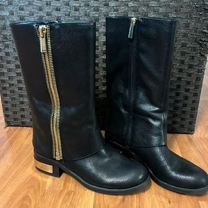 Vince Camuto black moto boots. Size 6.5